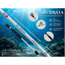 Vara Jig Zirata 6'3" 150-300gr PE 4-6 9,5kg 2 sec up-set 