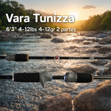 Tunizza Cast 6'3" 4.12gr 4-12lbs 2partes Tunizza Cast 6'3" 4.12gr 4-12lbs 2partes